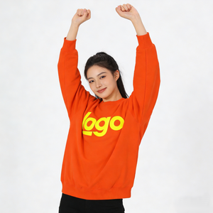 批发定制徽标男女通用圆领运动卫衣，基本款抓绒促销队服，适合啦啦队、舞蹈、体操和学校精神活动 - Product Image 2