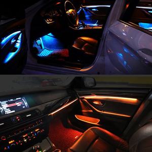 Bande LED décorative intérieure bleue et orange 2 couleurs F10 F11 pour éclairage d'ambiance de <span class=keywords><strong>porte</strong></span> <span class=keywords><strong>BMW</strong></span> Série 5 F10 F11 2010-2017 - Product Image 2