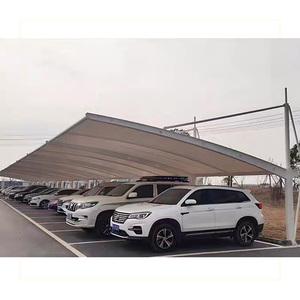 Tùy chỉnh Cấu trúc thép độ bền kéo màng dù để che nắng tán mưa cho khách sạn trong công viên hình vuông danh lam thắng cảnh - Product Image 3