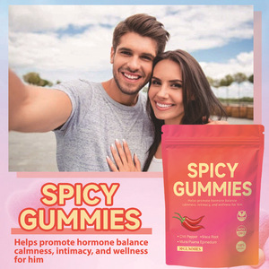 Gomitas Picantes para Hombre de Marca Privada con Raíz de Maca y Epimedium para Equilibrio Hormonal, Suplemento Vegano, Sin OMG, Orgánico - Product Image 3