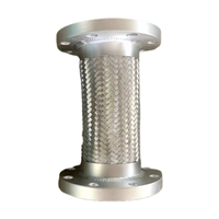 Tuyau métallique flexible tressé en acier inoxydable 304 304L 316 316L à bride, basse pression, résistant à la corrosion, pour l'alimentation en eau