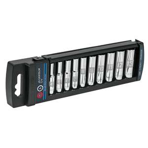 Truper JD-1/4x 10lm Set presa lunga 1/4 'Drive 10 pezzi metrico profondo quadrato esagonale cromato OEM personalizzabile per la riparazione - Product Image 1