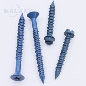 Tornillo de Anclaje de Acero al Carbono MALAXY, Cabeza Plana, Resistente, Galvanizado, para Anclaje en Bloques de Mampostería - Product Image 1