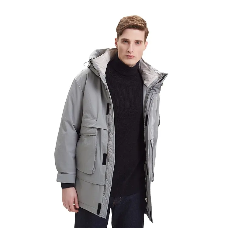 Commercio all'ingrosso di stile canada parka dell'oca degli uomini giù giacca di spessore esterno del cappotto di inverno degli amanti