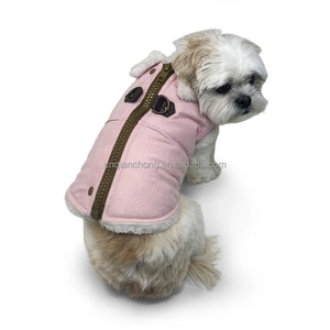 Ropa Nueva para Mascotas, Otoño e Invierno, Terciopelo y Cuero PU, Abrigo con Cremallera de Cuatro Patas, Ropa de Moda para Perros - Product Image 2