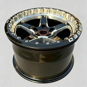 Jantes forgées noires brillantes usinées Beadlock 17-22 pouces 5 branches 5x114.3 5x120 pour course et dragster, compatibles Ford Mustang <span class=keywords><strong>GT</strong></span> Corvette C5 C7 C8 - Product Image 6