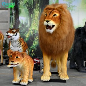 Gecai parco divertimenti Animatronic modello animale a grandezza naturale modello di <span class=keywords><strong>leone</strong></span> - Product Image 1