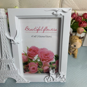 Cadre photo rectangulaire décoratif à poser sur table, avec 2 trous, pour photos de mariage, avec décor de la <span class=keywords><strong>tour</strong></span> <span class=keywords><strong>Eiffel</strong></span>, support photo pour la maison ou le bureau - Product Image 4