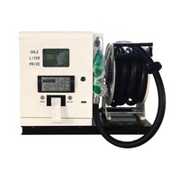 Distributeur de carburant mini diesel/essence portable en acier inoxydable 12V/24V de haute précision avec enrouleur de tuyau, buse 3/4'' - Fabrication OEM