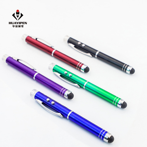 Bolígrafo Multifunción 3 en 1: Escritura con Bolígrafo + Lápiz Táctil para Pantalla + Luces LED Dobles Rojas/Blancas, Bolígrafo Vibrante y Colorido - Product Image 2