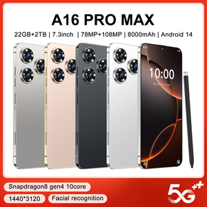 A16 Pro Max 5G Android 14 Điện Thoại Toàn Cầu Phiên Bản Nhận Dạng Khuôn Mặt 22GB + 2Tb 7.3Inch Màn Hình Pin 8000MAh Điện Thoại Giá Rẻ - Product Image 4