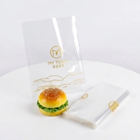 Sac en cellophane transparent avec logo personnalisé imprimé auto-obturant adhésif transparent doux pour biscuits BOPP OPP pour l'emballage de gâteau