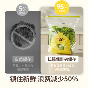 Thickened Food Preservation Bags Zippered Sealing Bags For Refrigerator Storage With Bpa Free Material 20 Pcs Pack - Product Image 2