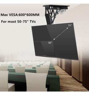 Soporte de Pared para TV de Techo con Ajuste Multidireccional Motorizado y Plegable - Product Image 2