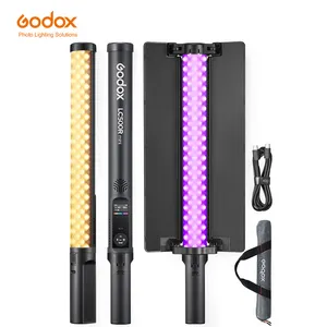 Godox LC500 mini LC500R mini 2500K-8500K LED Light Stick Efectos de iluminación CRI 95 TLCI 96 Lámpara de tubo de mano con Barndoor