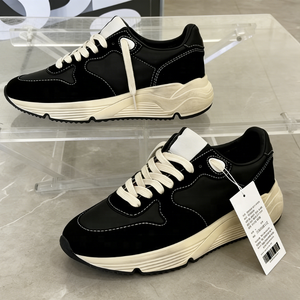 2026 New Premium Black Suede Leather Chunky Sneakers High Quality Designer Men's Running Sole Custom Sneakers Fashion - Product Image 4