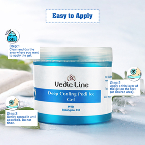 Gel de Hielo Vedic Line para Pies, Enfriamiento Profundo, Alivio Instantáneo, Cuidado de Talones Agrietados y Relajación para Pies Cansados, Disponible para la Venta - Product Image 3