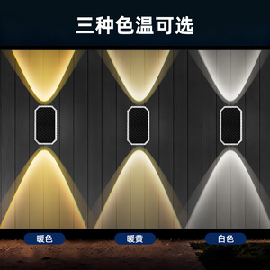 Lámpara Solar de Pared para Exteriores RGBW, 7 Colores LED, Impermeable, Foco de Jardín para Iluminación de Patio y Villa - Product Image 5