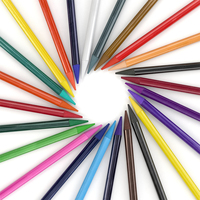 SINOART 12 pièces ensemble de crayons graphite sans bois ensemble de crayons de 12 couleurs crayon sans bois monolithe pour le dessin, la coloration et l'art