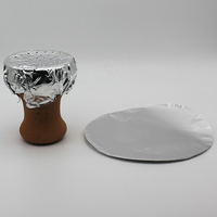 Rouleau de papier d'aluminium pour chicha de qualité alimentaire, imprimé, souple, en alliage 8011, épaisseur 0,03 mm, couleur argent