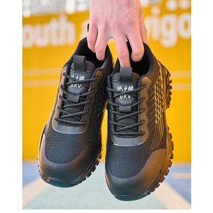 Chaussures de sécurité d'hiver pour hommes et femmes, à lacets, antidérapantes, en maille, basses, légères, respirantes, décontractées, pour le travail - Product Image 3