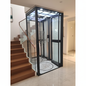 Mini-ascenseur résidentiel intérieur <span class=keywords><strong>pour</strong></span> 2 personnes, petit ascenseur en verre, ascenseur domestique personnel, ascenseur <span class=keywords><strong>pour</strong></span> <span class=keywords><strong>maison</strong></span> sur 3 étages - Product Image 2