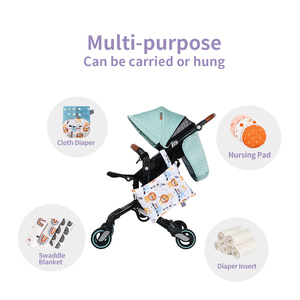 Custom recém-nascido <span class=keywords><strong>Baby</strong></span> <span class=keywords><strong>Care</strong></span> Waterproof Tote <span class=keywords><strong>Bag</strong></span> Poliéster Múmia Carrinho Molhado Saco com Padrão Impresso - Product Image 6