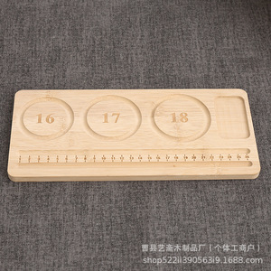 Bandeja de madera para joyería 13 14 15 16 17 18 con regla para exhibición de cuentas y manualidades DIY - Product Image 4