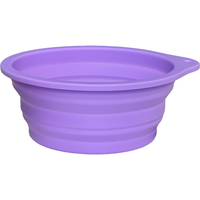 Bol en silicone pour chiens et chats, pliable et rétractable, bol de voyage antidérapant, bol d'alimentation portable de qualité alimentaire