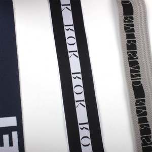 Factory Customized OEM Polyester Latex Yarn Jacquard <b>Elastic</b> Webbing Strap for Underwear Logo Designer <b>Elastic</b> Waistband - Product Image 3