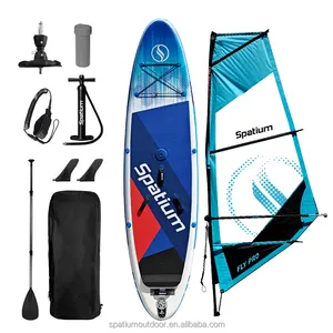 Spatium Factory Price Popular Professional inflatable Windsurf SUP Paddle Board Windsurfing Sail board wholesale Customized