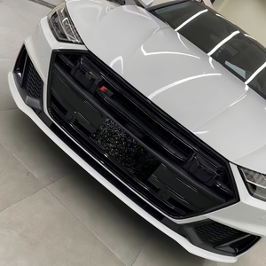 Kit de carrosserie de calandre chromée pour <span class=keywords><strong>Audi</strong></span> A7/<span class=keywords><strong>S7</strong></span> 2019-2022 Modification avant en maille ABS noire compatible avec C8/<span class=keywords><strong>S7</strong></span> général - Product Image 2