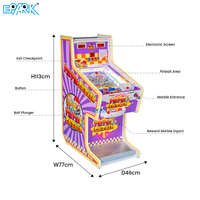 Mini borne de flipper pour enfants avec jeu de récompense, armoire colorée pour salles d'arcade et parcs d'attractions - Fabricant
