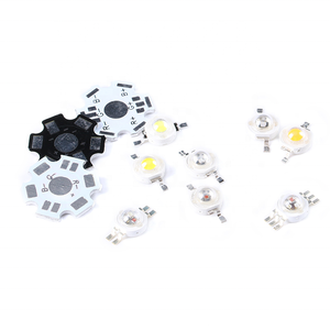 10 وات 1 وات 5 وات رقاقة الصمام الثنائي الدافئ 3 حبة بيضاء باعث خط أزرق أصفر أحمر RGB LED DIY - Product Image 1