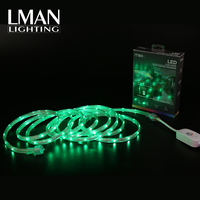 5M 10M 20M 30Leds/M 60Leds/M 110V 220V IP67 Pengendali Jarak Jauh 5050 Set Rgb Lampu Strip Led
