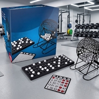 Cage de bingo de luxe en métal sur le thème de l'alphabet HUAXI avec 2 joueurs et emballage personnalisé