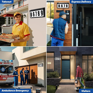 Ip65 Inductive Control Door Number <b>Light</b> for Outdoor Garden Doorway Address - Product Image 2