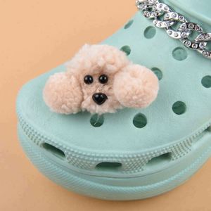 Animal Cute Cartoon Sport <span class=keywords><strong>Food</strong></span> Girl Personnalisé Style Simple Fluffy Cute Faux Fur Pompom Pompon Fur Clog Shoe Charmas - Product Image 2