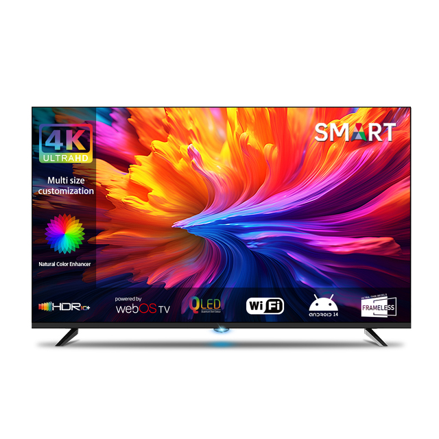 Best Price Frameless 2K 4K UHD Television 24 32 40 43 50 55 65 75 Inches Android Google Flat Screen Led Lcd Smart Tv for Sales