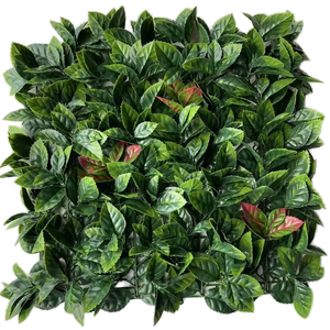 Panneau mural de verdure artificielle en plastique, gazon synthétique, résistant et écologique, pour aménagement paysager intérieur et extérieur et décoration de terrasses - Product Image 1