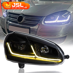 Feux JSL pour VW <span class=keywords><strong>Golf</strong></span> <span class=keywords><strong>5</strong></span>, projecteur de phare, lentille de projecteur, <span class=keywords><strong>Golf</strong></span> Mk5, signal dynamique, phare LED, feux de jour, accessoires automobiles - Product Image 1