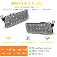 Pour Hyundai Azera MK4 TG Grandeur Santa Fe MK3 Maxcruz Kia Carens MK3 Rondo, réflecteur LED de plaque d'immatriculation arrière