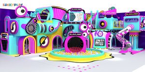 Đầy màu sắc sân chơi trong nhà Thiết bị trẻ em mềm nhựa bóng hồ bơi đồ chơi Bộ sân chơi trong nhà thiết bị đầy màu sắc mềm chơi khu vực - Product Image 2