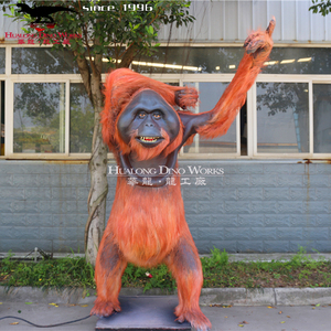 Animatronic-monos Lifesize de animales, modelo de monos para equipo del Zoo - Product Image 5
