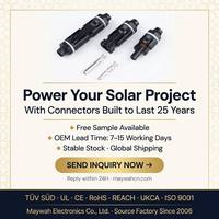 Connecteur solaire 1000V 30A/50A IP68, 14AWG 12AWG 10AWG, connecteur solaire mâle femelle, certificat TUV, connecteur de panneau solaire