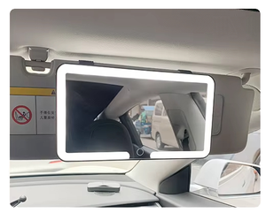 Wholesale Car <b>Makeup</b> Mirror Sun Visor Travel <b>Vanity</b> Sun-shading Cosmetic Mirror LED Lights 1 Year Warranty Rechargeable Battery - Product Image 1