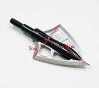 Pointes de flèches de chasse à l'arc Arrowhead 125 grains, noires, en acier inoxydable 7075+, TT0001 Chine, pour flèches de tir à l'arc en plein air