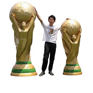 Trophée de football en résine transfrontalier surdimensionné, sculpture de la Coupe Héraclès, pièce décorative pour bars et clubs, modèle Chine - Product Image 1