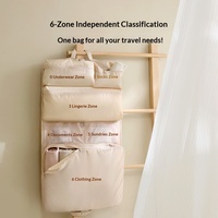 Nouveaux sacs de compression six-en-un, organisateurs de voyage modernes et minimalistes en forme de cube, pliables et suspendables pour vêtements et sous-vêtements