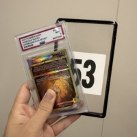 Protège-cartes de collection style Sparkles, dégradé de couleurs, avec plaque arrière pour cartes gradées PSA